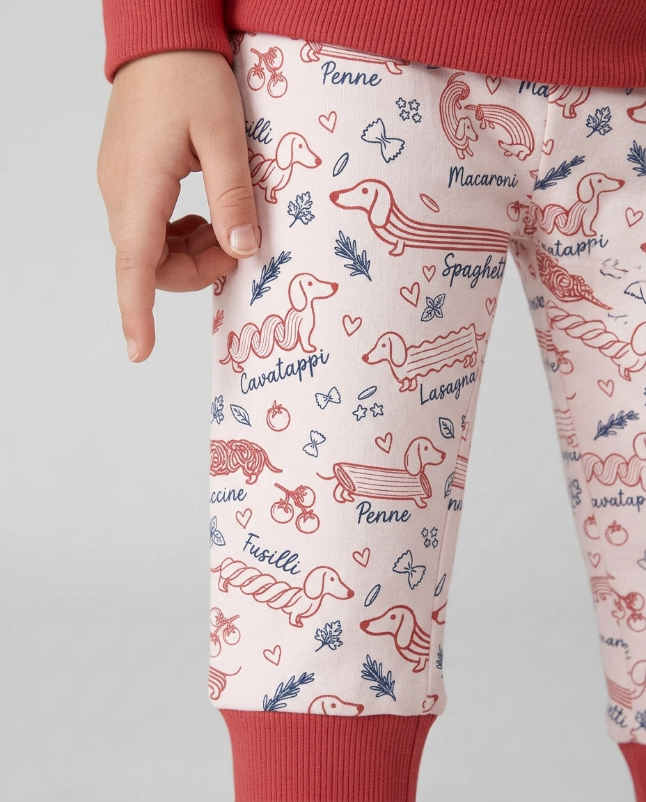 Funny Dachshund Pasta Pups Bamboo Jogger