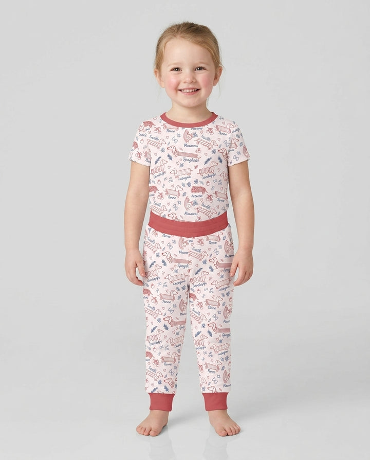 Funny Dachshund Pasta Pups Bamboo Jogger