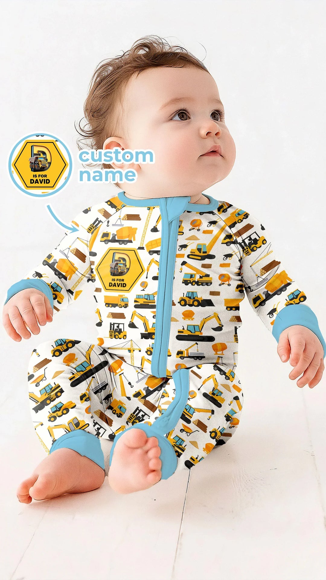 Gerippte Babykleidung mit individuellem Foto - Weich &amp; Skizzenhaft