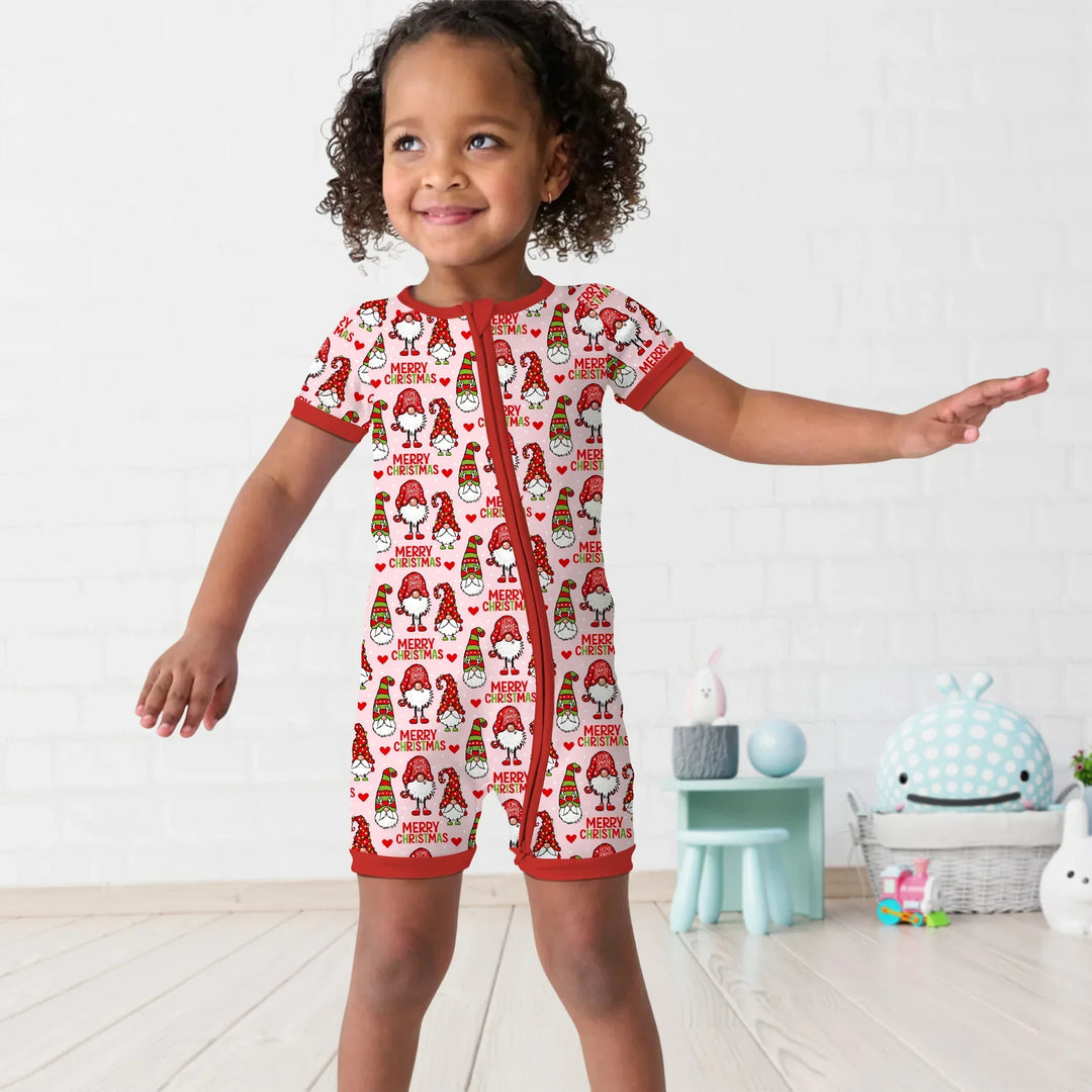 Gnomie Christmas Bamboo Shorty Zippy