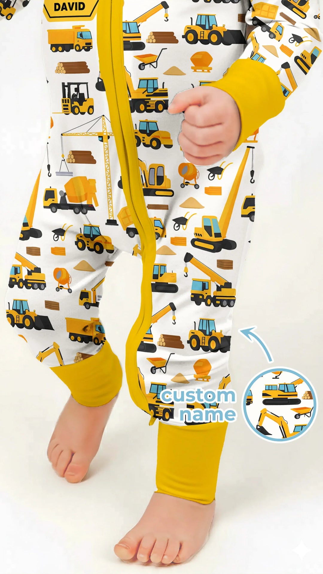 Gerippte Babykleidung mit individuellem Foto - Weich &amp; Skizzenhaft