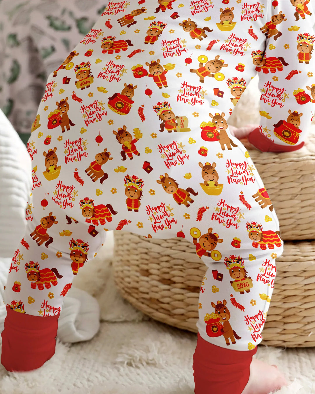 Gerippte Babykleidung mit individuellem Foto - Weich &amp; Skizzenhaft