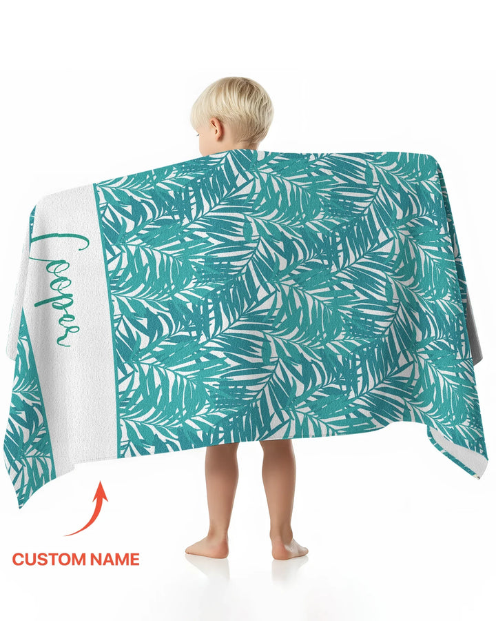 Custom Photo Print Dog Bamboo Beach Towel
