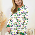 Mardi Gras Trucks Bamboo Women Pajama Set