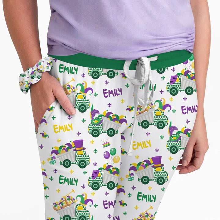 Mardi Gras Trucks Bambus-Damen-Pyjama-Set