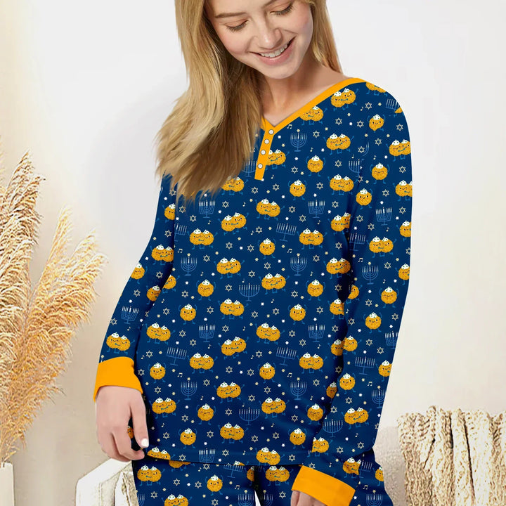 Vorlage für individuelles Damen-Pyjama-Set
