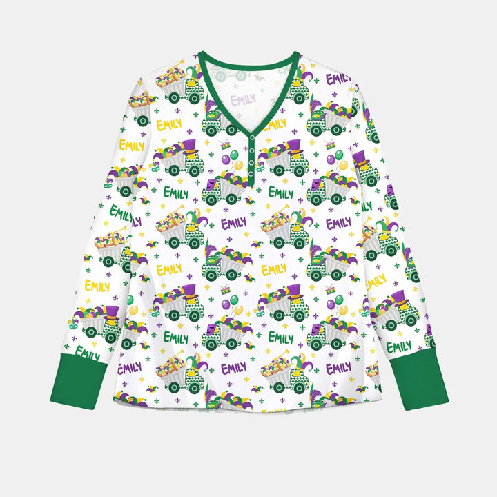 Mardi Gras Trucks Bambus-Damen-Pyjama-Set