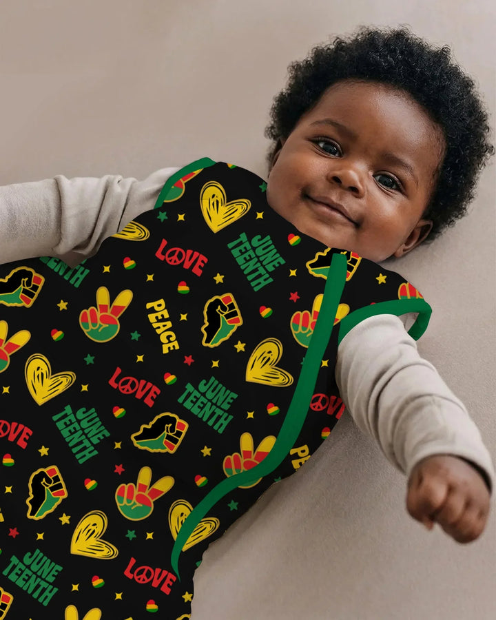 Peace Love Juneteenth Bamboo Sleep Bag