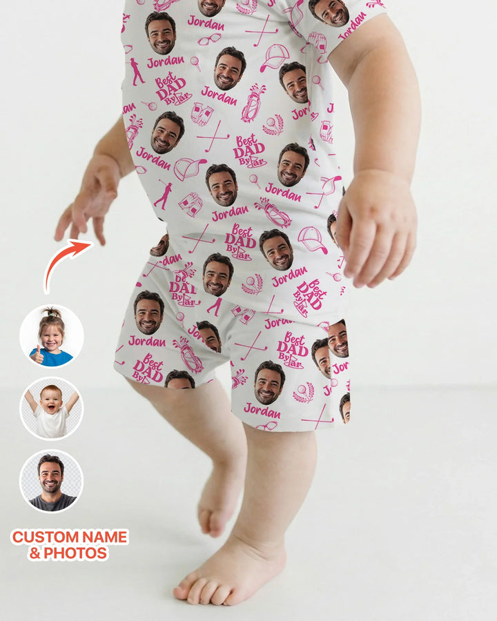Zweiteiliges Pyjama-Set mit kurzen Ärmeln und Shorts im Sommer-Design