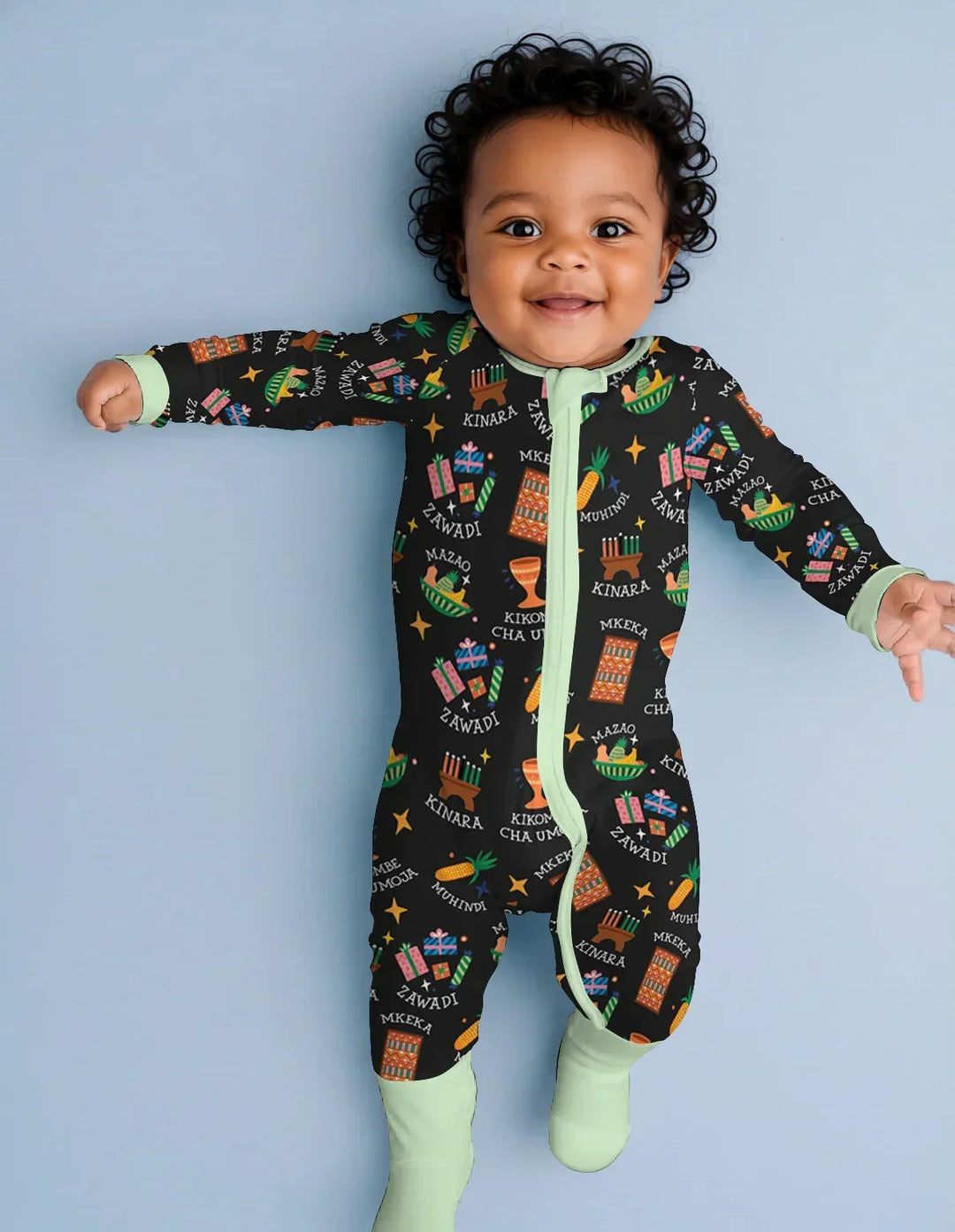 Gerippte Babykleidung mit individuellem Foto - Weich &amp; Skizzenhaft
