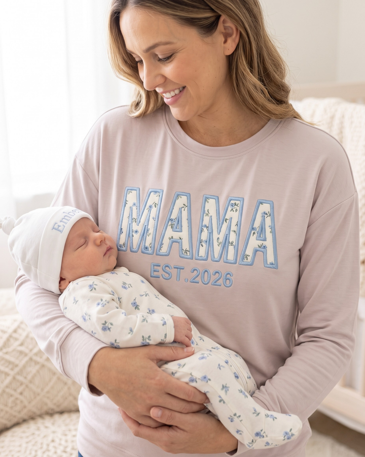 Template Damen-Rundhals-Sweatshirt aus Bambus