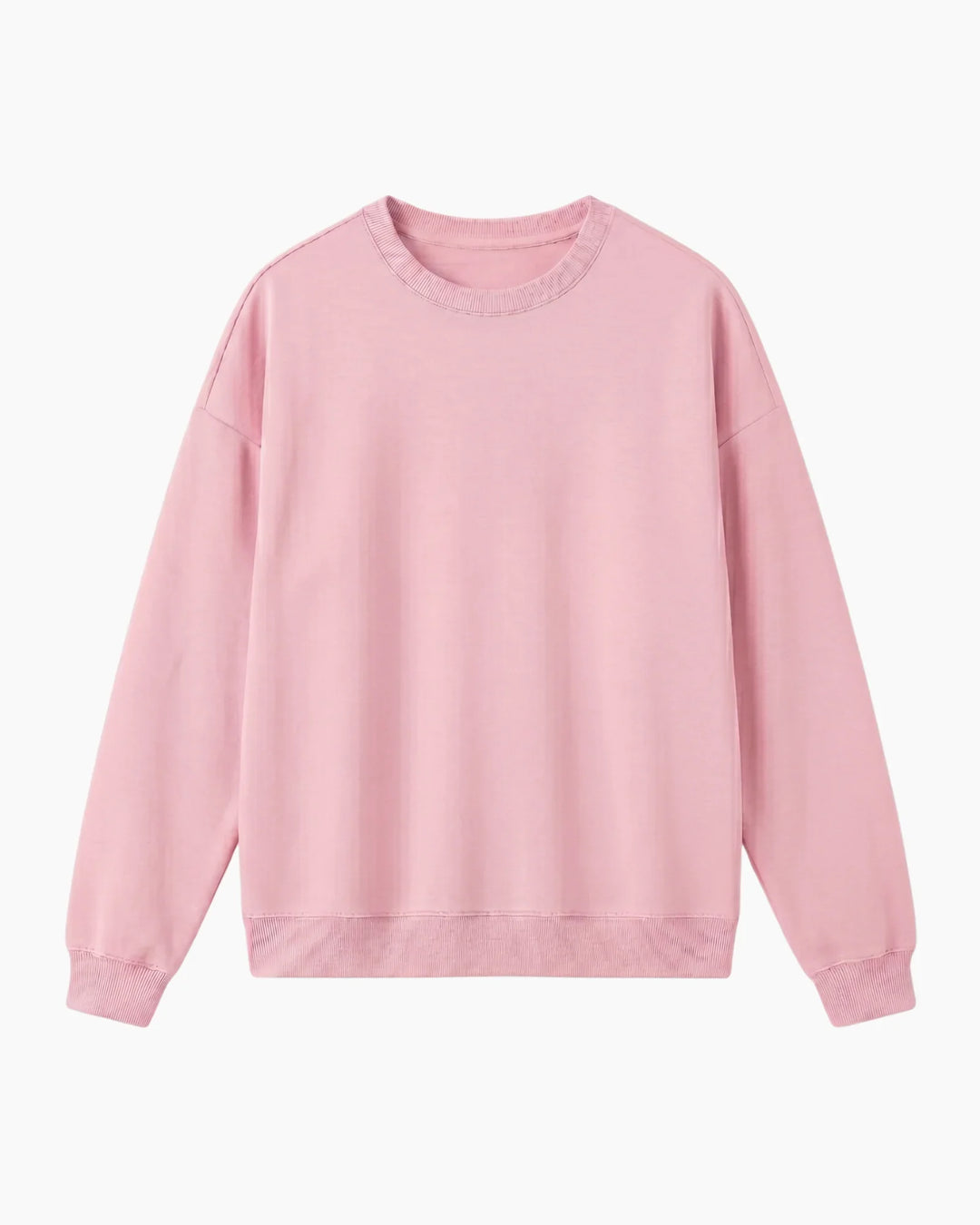 Solid Color Bamboo Adult Crewneck Sweatshirt