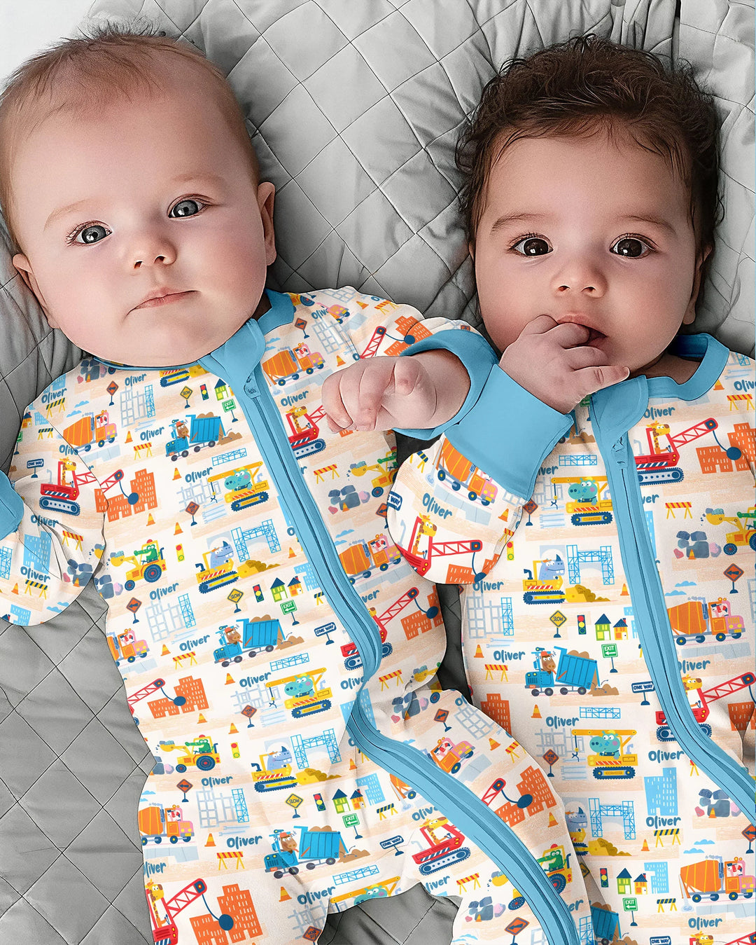 Gerippte Babykleidung mit individuellem Foto - Weich &amp; Skizzenhaft
