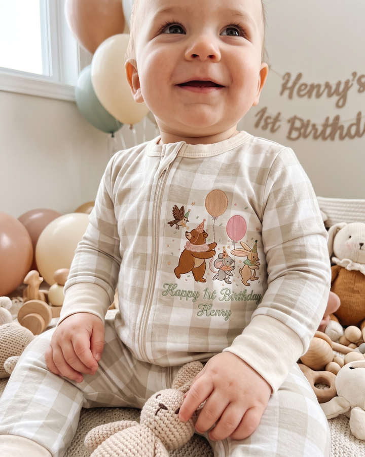 Gerippte Babykleidung mit individuellem Foto - Weich &amp; Skizzenhaft