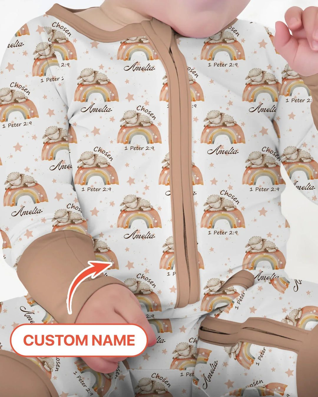 Chosen As His Own Custom Name Bamboo Convertible Zippy