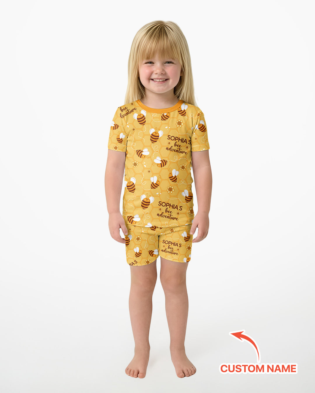 Schlafanzug-Set zweiteilig, kurze Ärmel, kurze Hose, Bambus