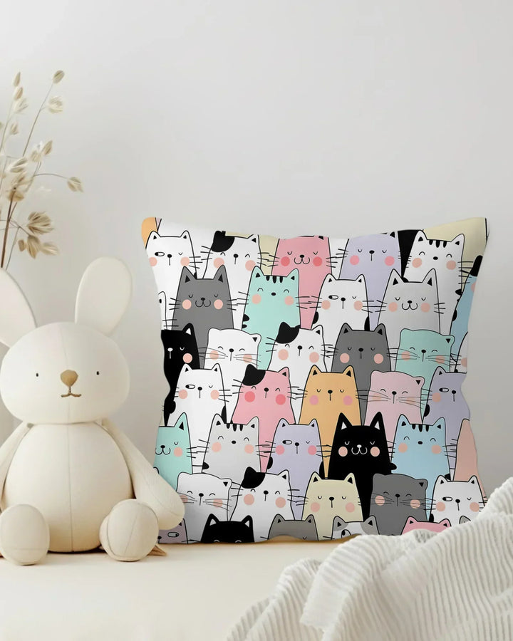 Purrfect Crowd Bamboo Pillow Case