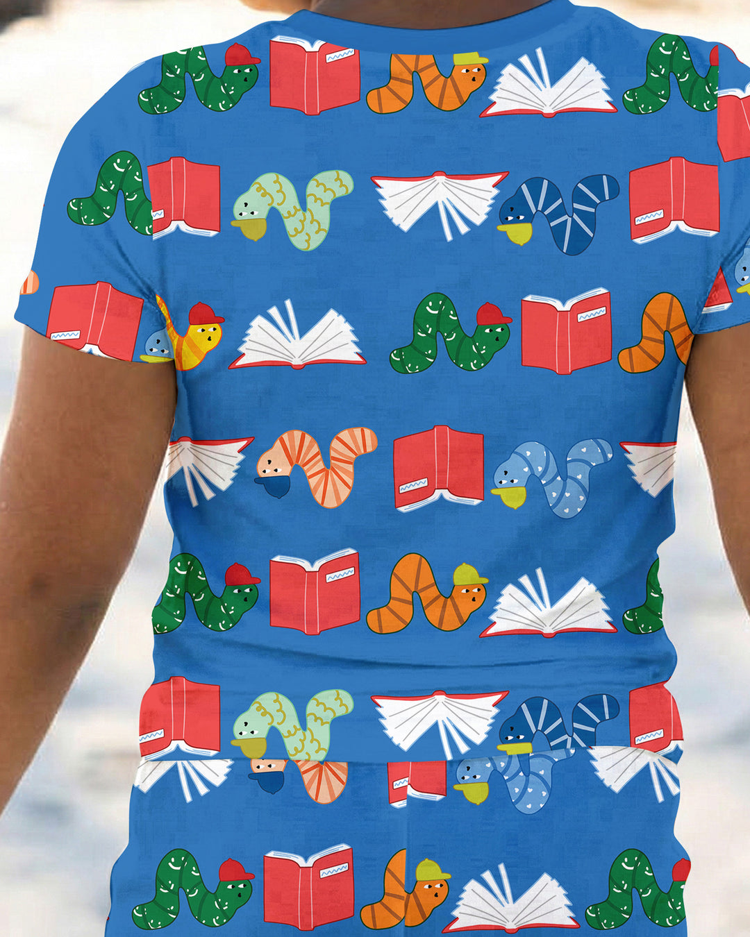 Zweiteiliges, kurzärmliges Pyjama-Set mit Marienkäfern