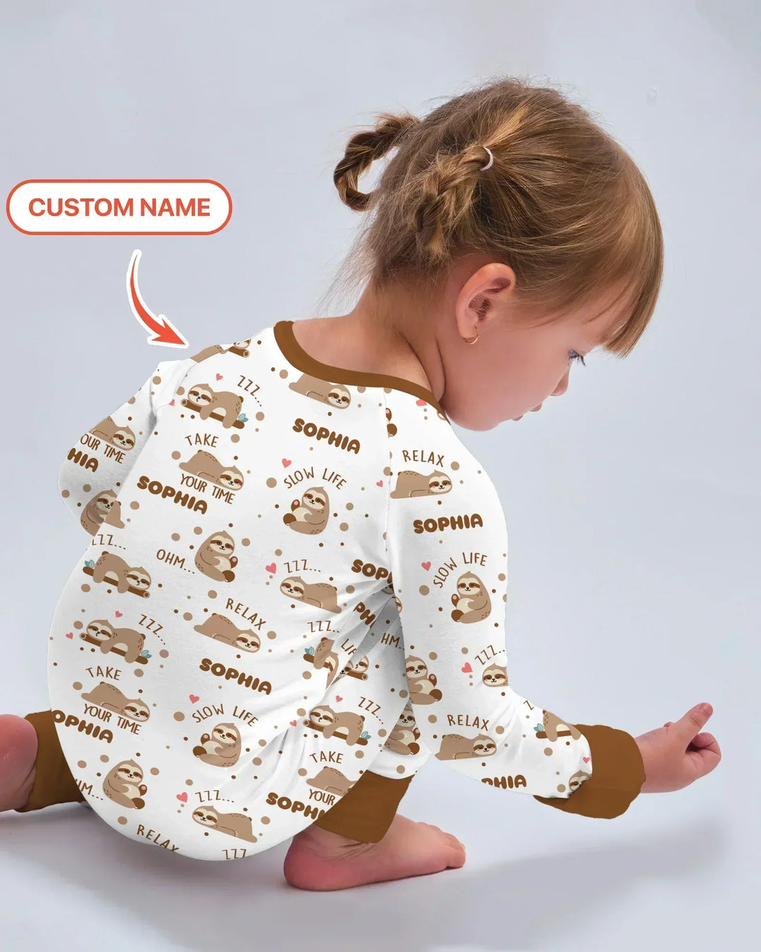 Gerippte Babykleidung mit individuellem Foto - Weich &amp; Skizzenhaft