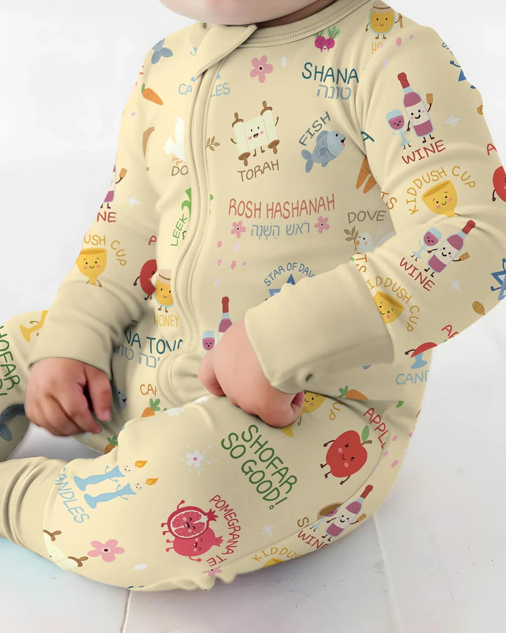 Gerippte Babykleidung mit individuellem Foto - Weich &amp; Skizzenhaft