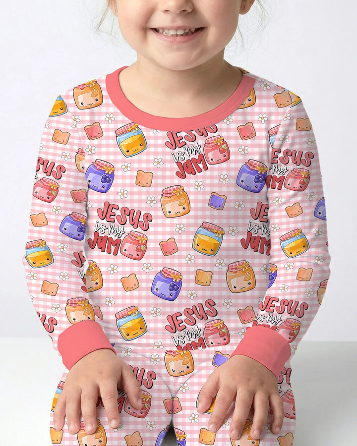 Jesus is My Jam Bamboo Two Piece Long Sleeve Pajama Set
