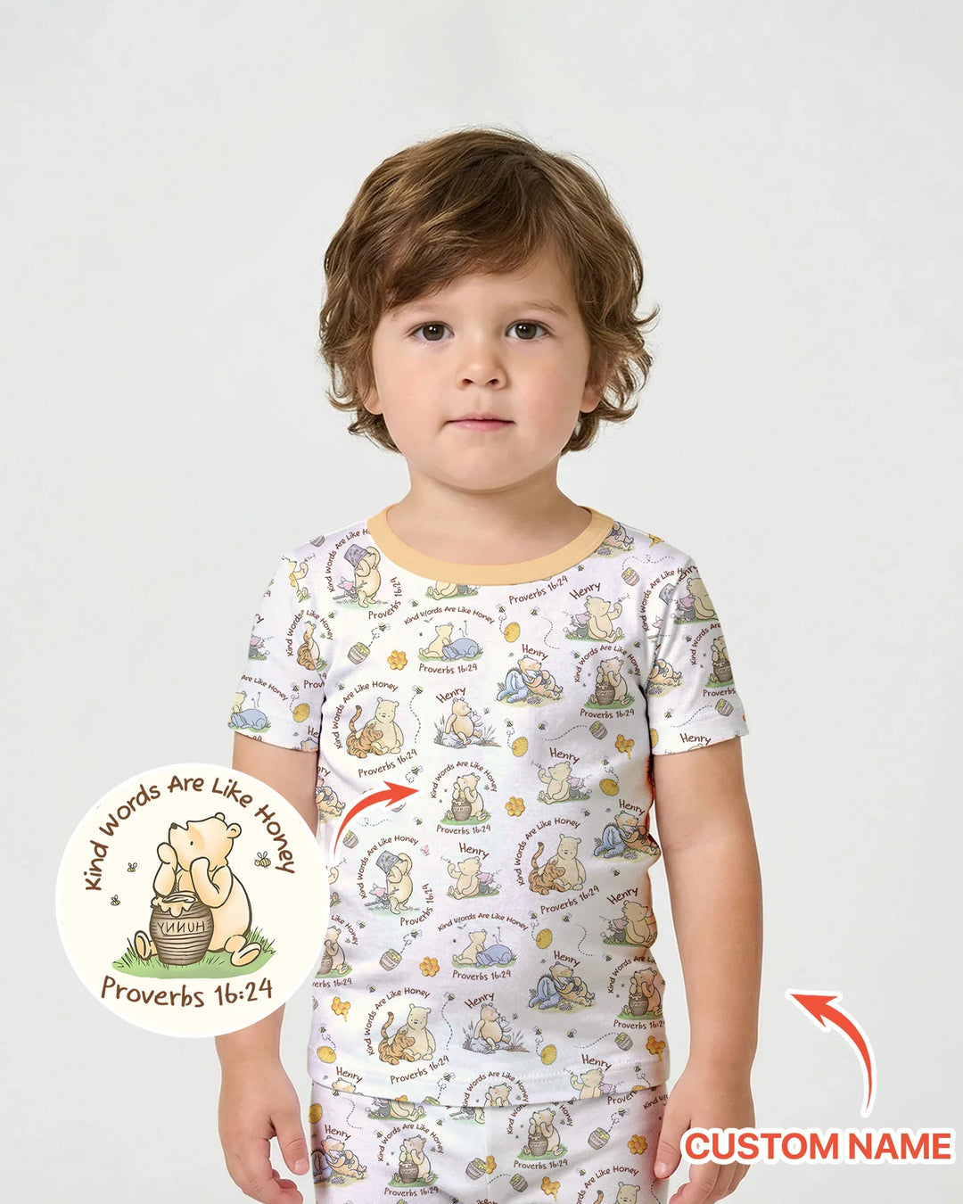 Zweiteiliges Pyjama-Set mit kurzen Ärmeln und Shorts im Sommer-Design