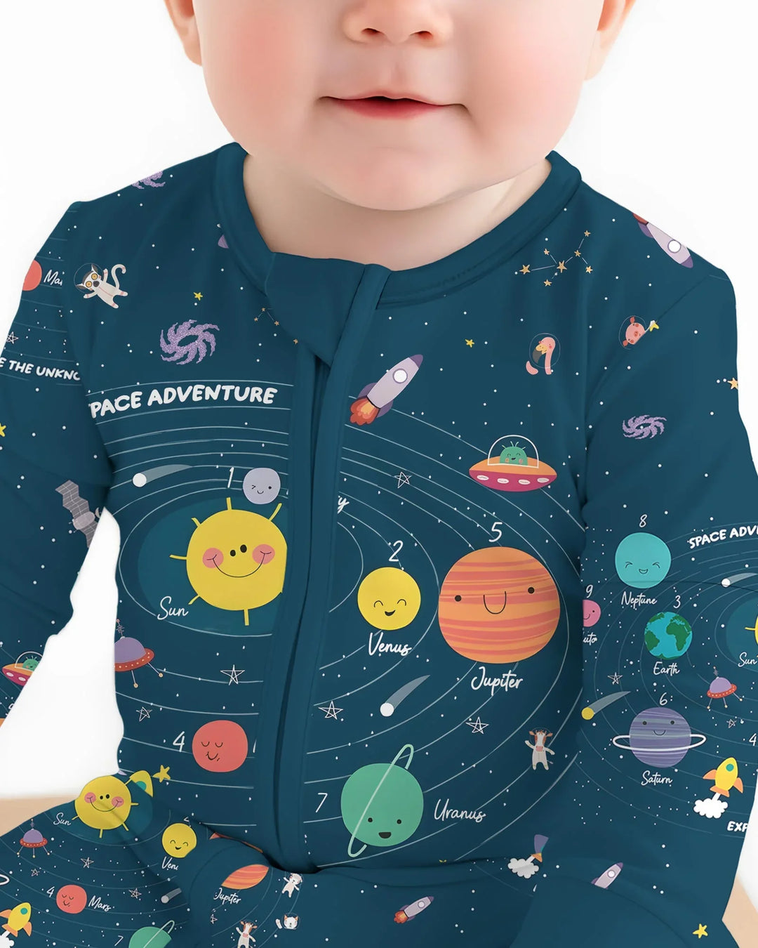 Gerippte Babykleidung mit individuellem Foto - Weich &amp; Skizzenhaft