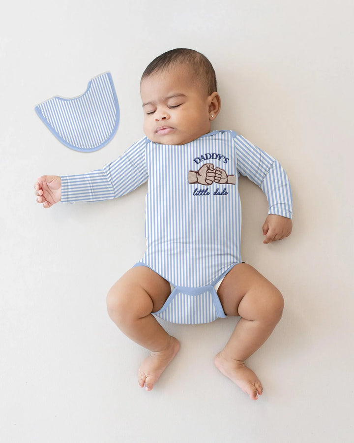 Gerippte Babykleidung mit individuellem Foto - Weich &amp; Skizzenhaft
