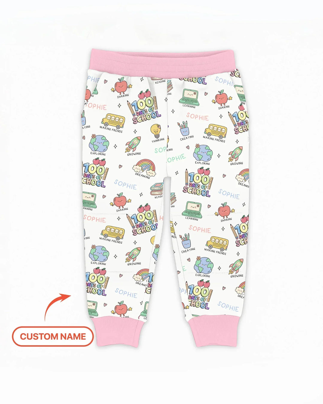 Personalisierte Feier 100 Tage Bambus Jogginghose