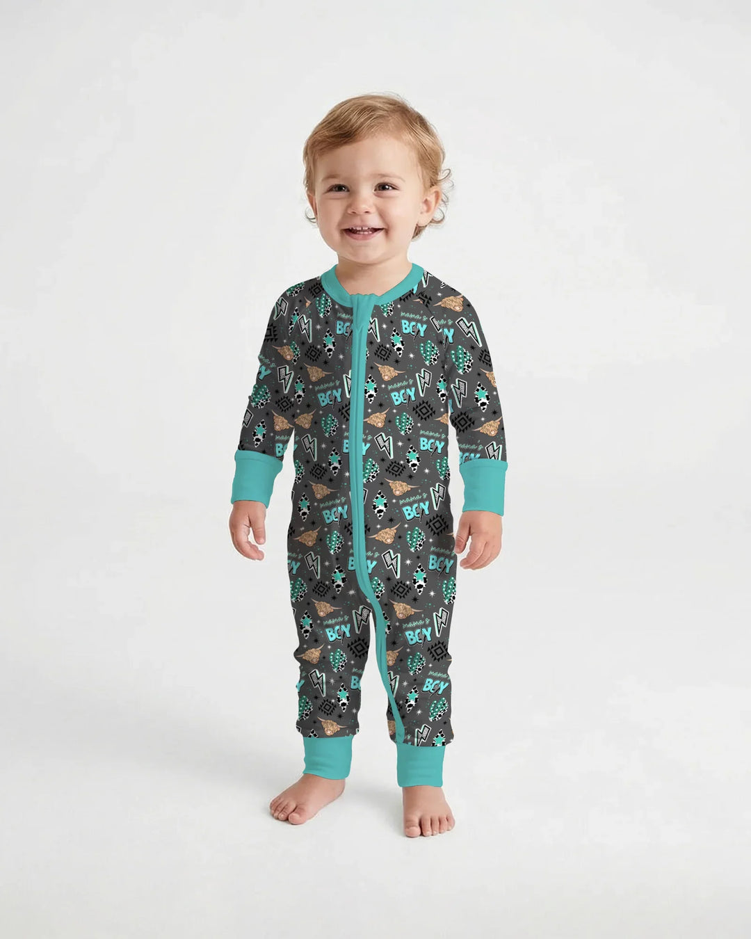 Gerippte Babykleidung mit individuellem Foto - Weich &amp; Skizzenhaft