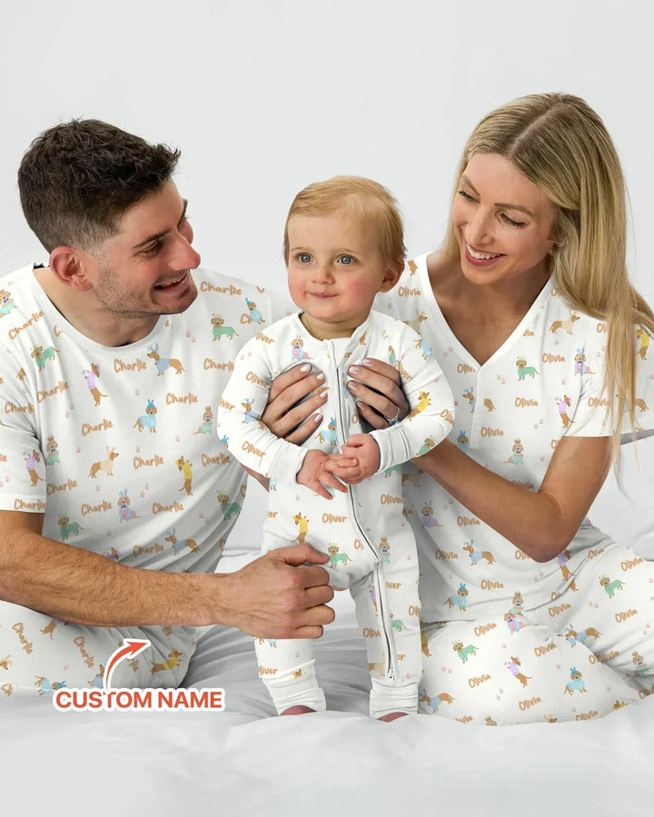 Zweiteiliges, kurzärmliges Pyjama-Set mit Marienkäfern