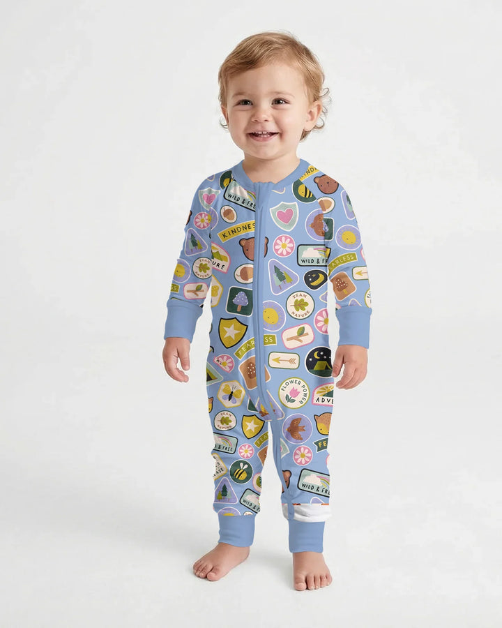Gerippte Babykleidung mit individuellem Foto - Weich &amp; Skizzenhaft