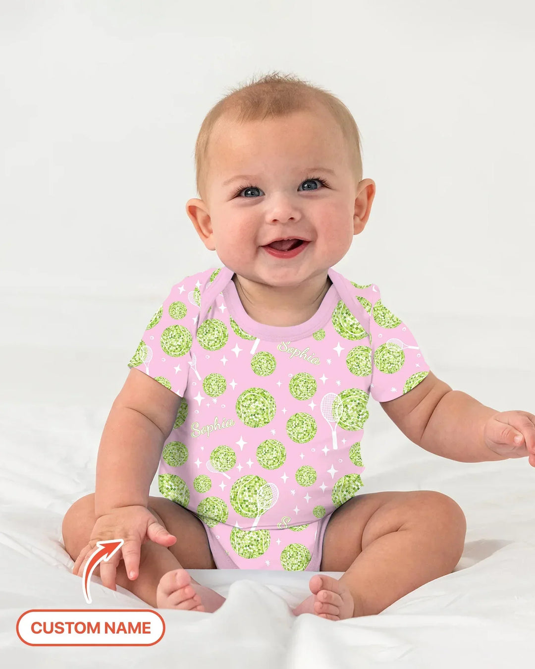 Gerippte Babykleidung mit individuellem Foto - Weich &amp; Skizzenhaft