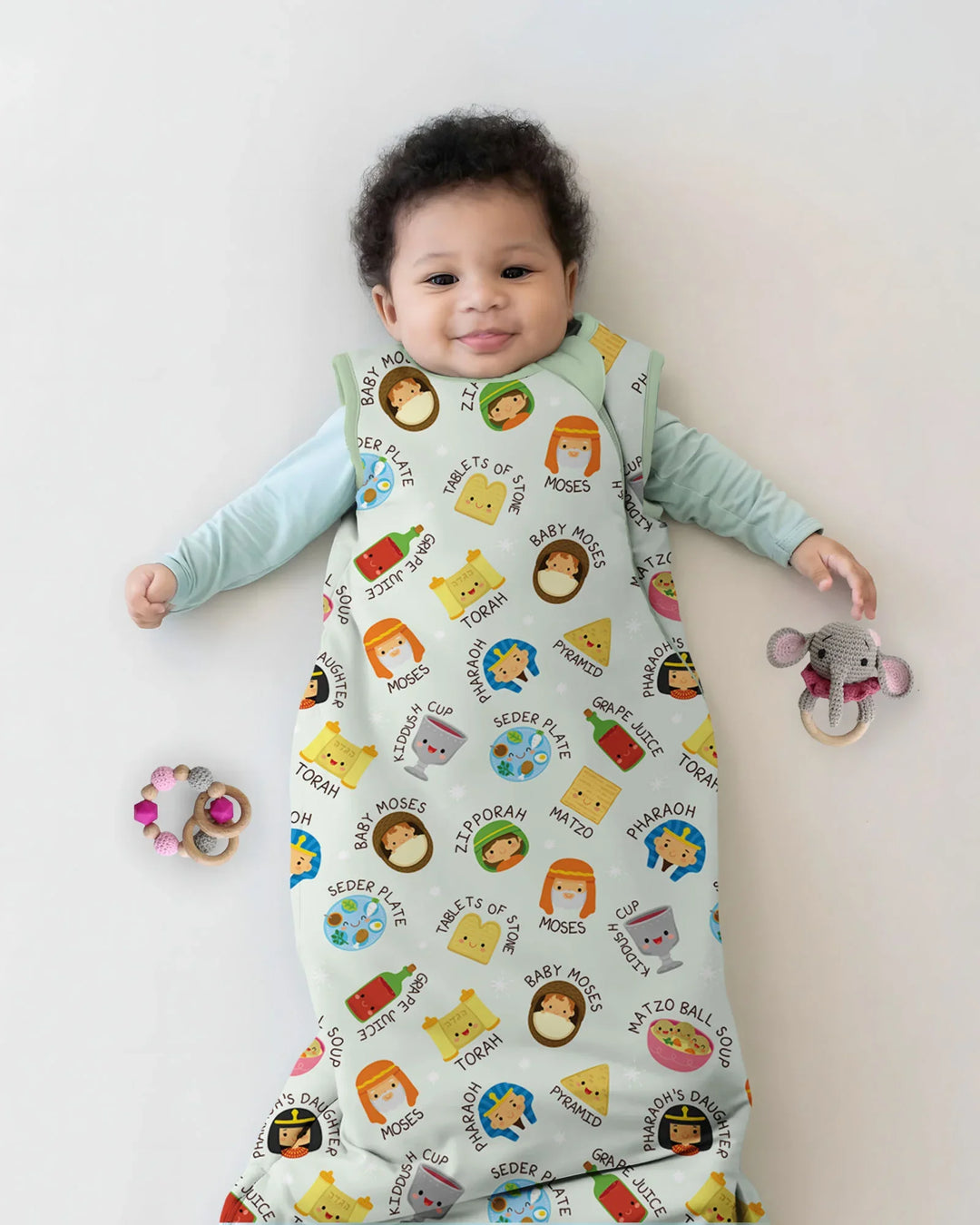 Cute Passover Characters Bamboo Sleep Bag