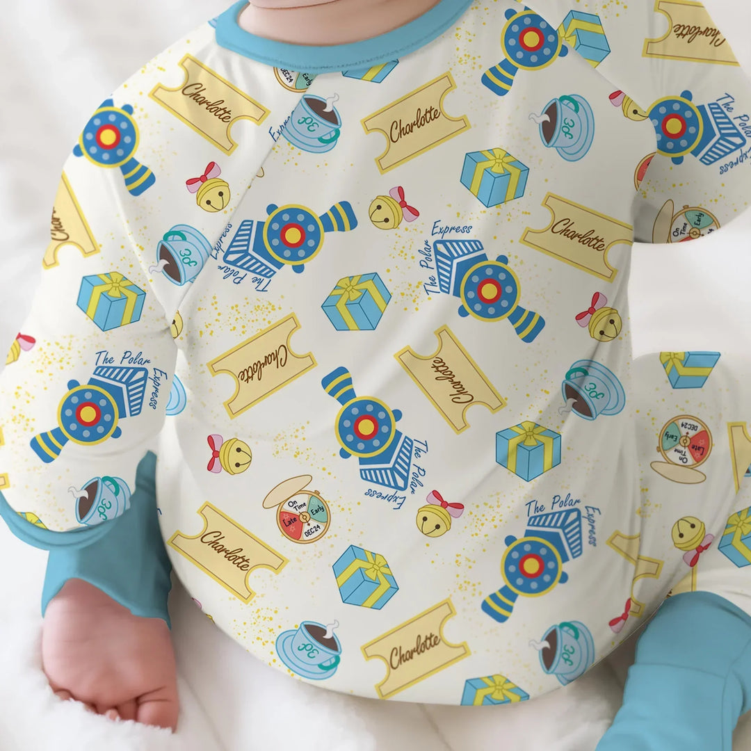 Gerippte Babykleidung mit individuellem Foto - Weich &amp; Skizzenhaft