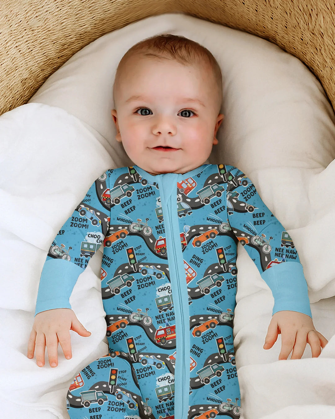 Gerippte Babykleidung mit individuellem Foto - Weich &amp; Skizzenhaft