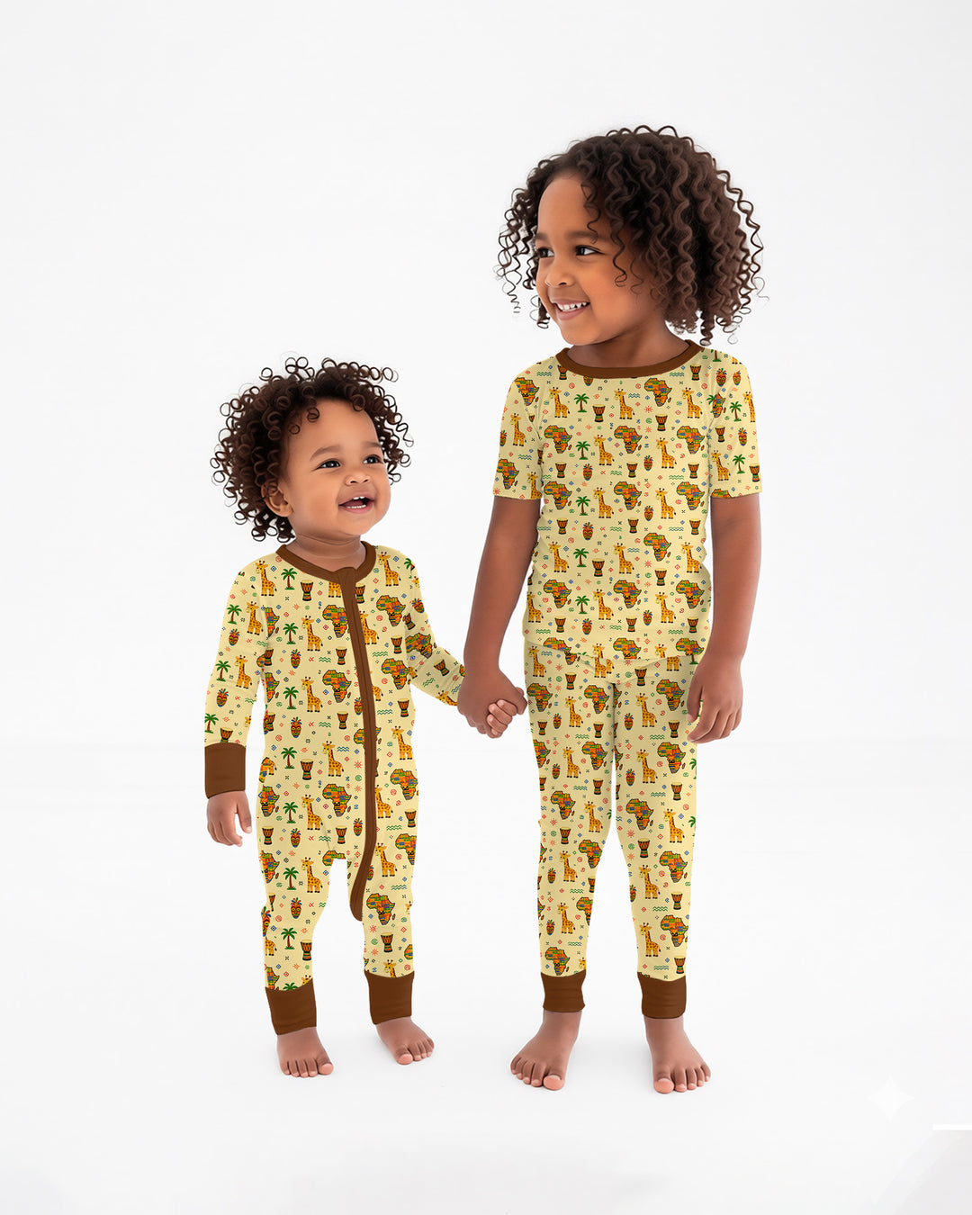 Zweiteiliges, kurzärmliges Pyjama-Set mit Marienkäfern