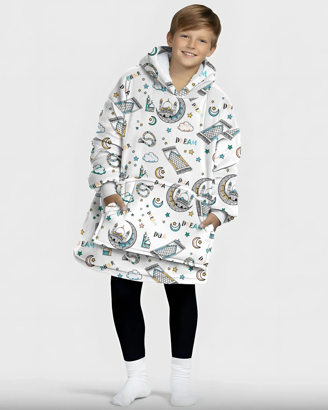 Dua, Dhikr, Traum Passender Familien-Deckenhoodie aus Bambus