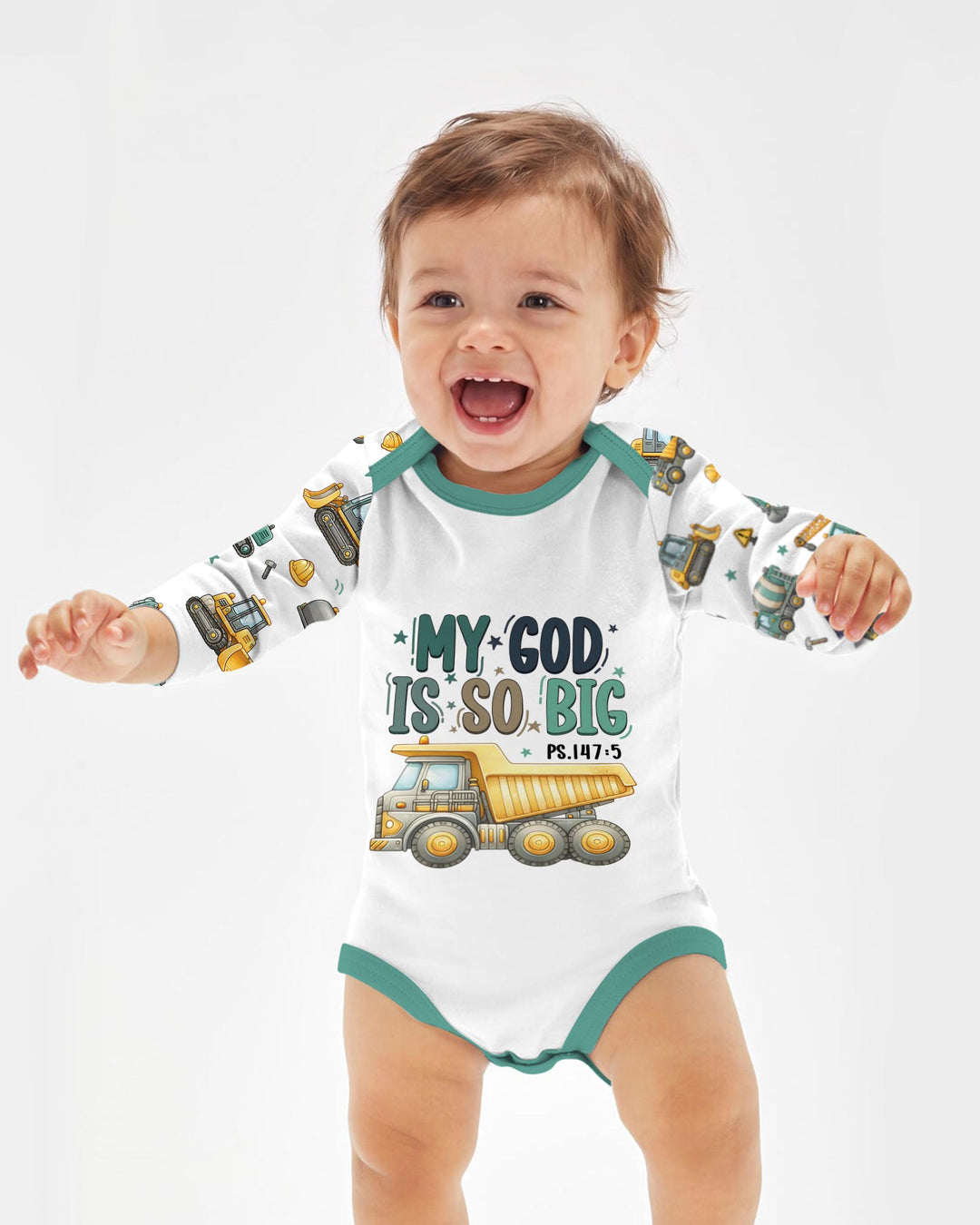 Gerippte Babykleidung mit individuellem Foto - Weich &amp; Skizzenhaft