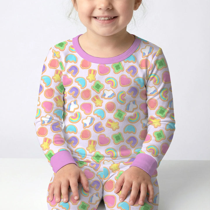 Lucky Marshmallow Cookies Bamboo Two Piece Long Sleeve Pajama Set