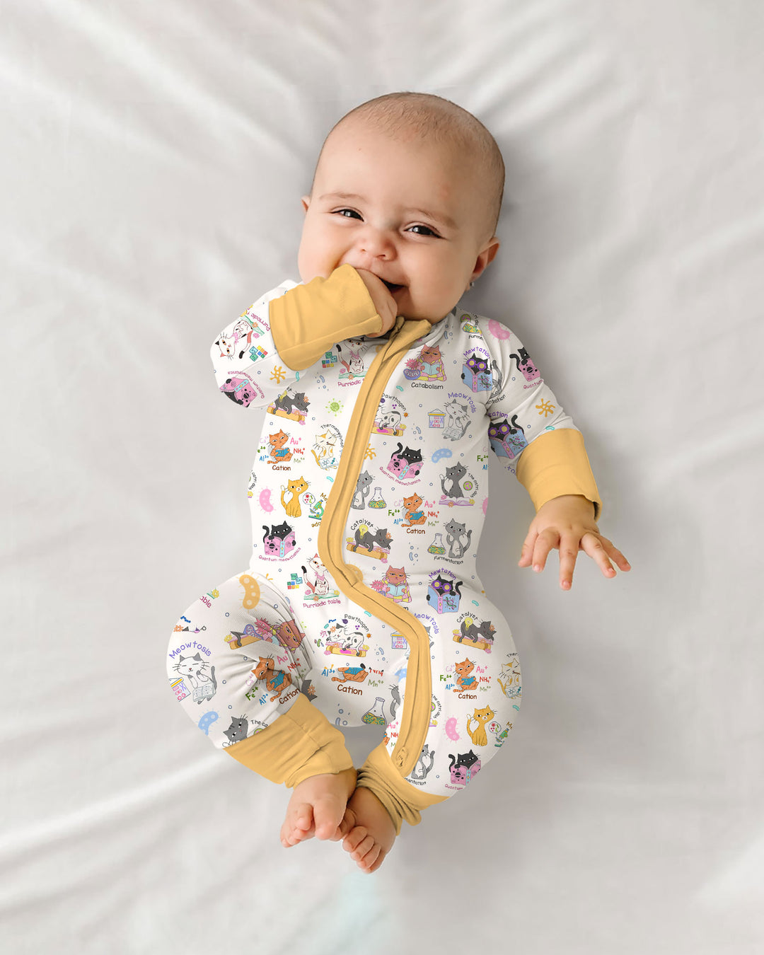 Gerippte Babykleidung mit individuellem Foto - Weich &amp; Skizzenhaft