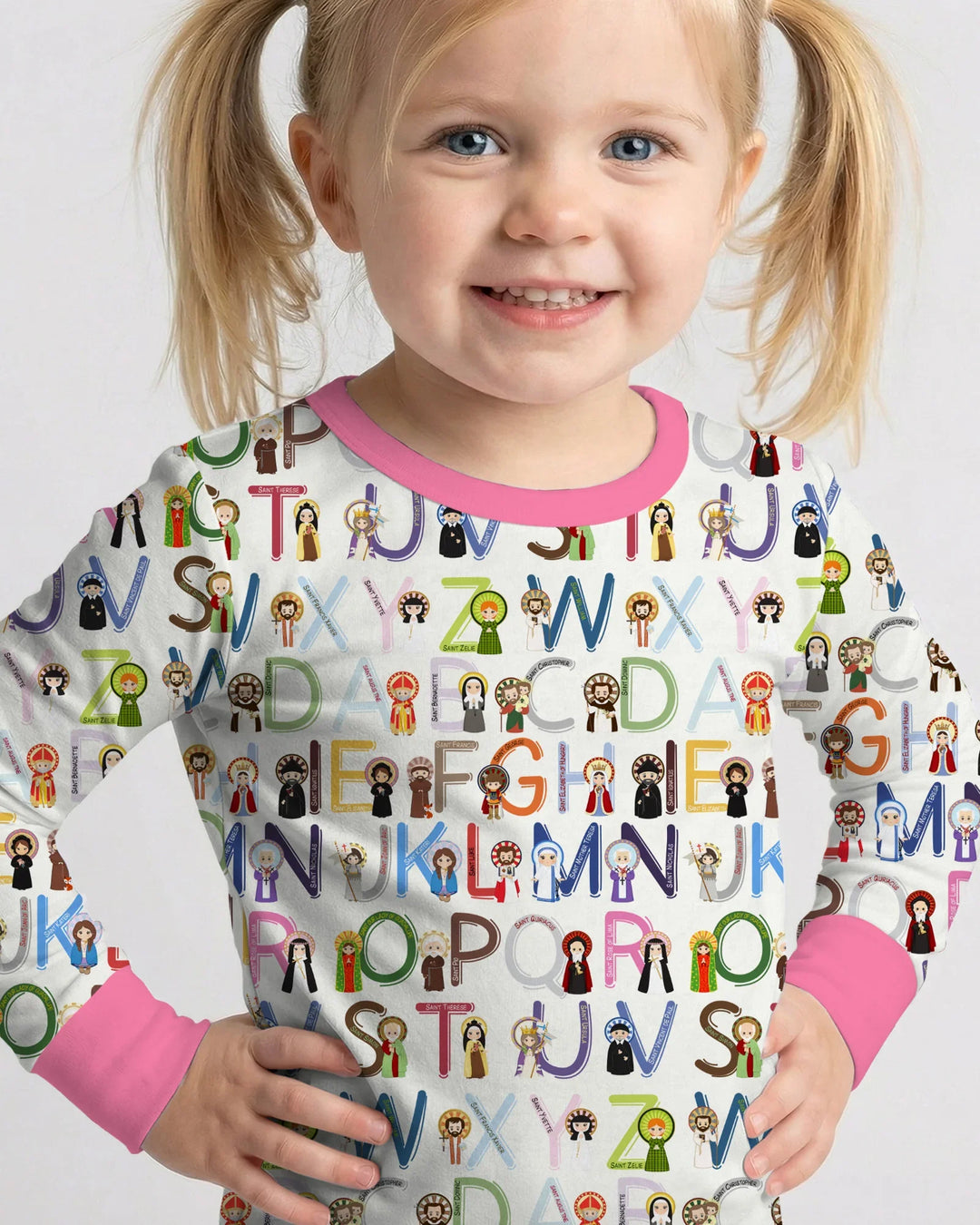 Saint ABCs Bamboo Two Piece Long Sleeve Pajama Set