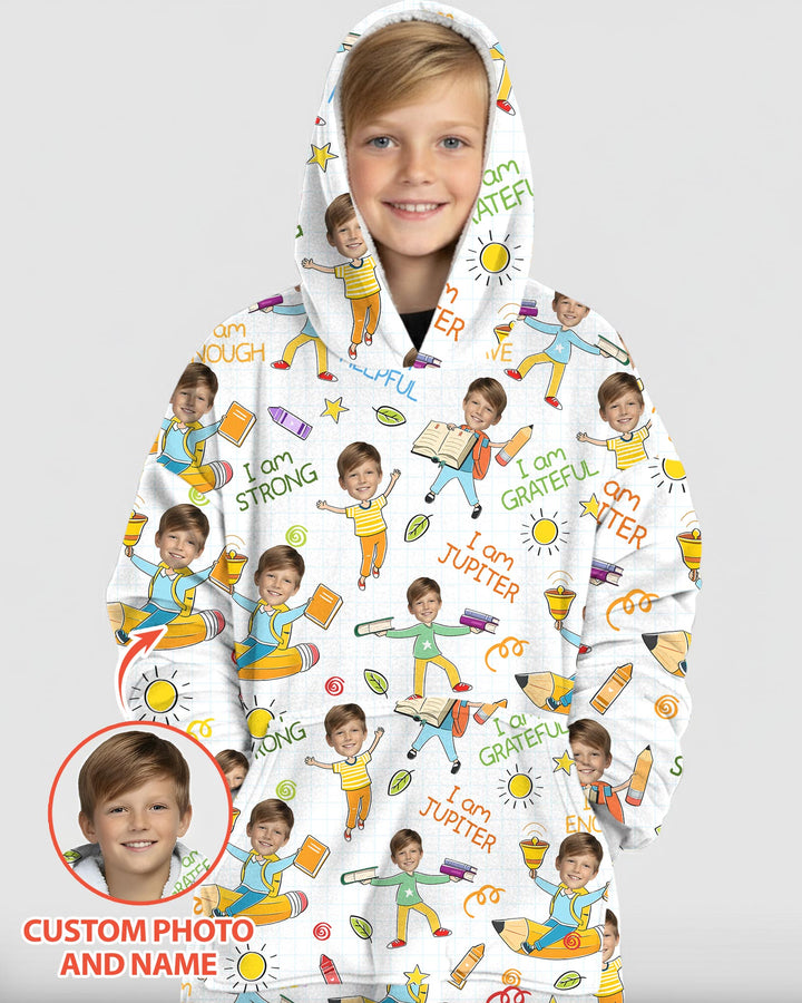 Benutzerdefinierter Bambus-Deckenhoodie (Vorlage)