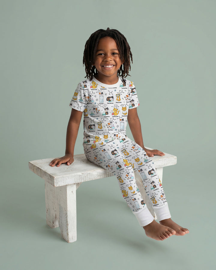Zweiteiliges, kurzärmliges Pyjama-Set mit Marienkäfern