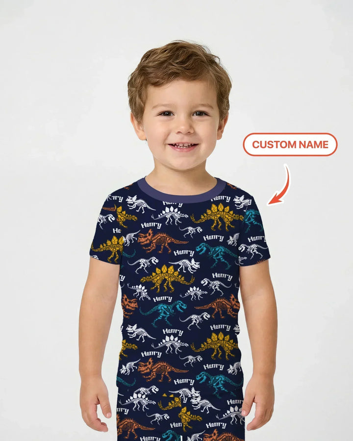 Zweiteiliges, kurzärmliges Pyjama-Set mit Marienkäfern