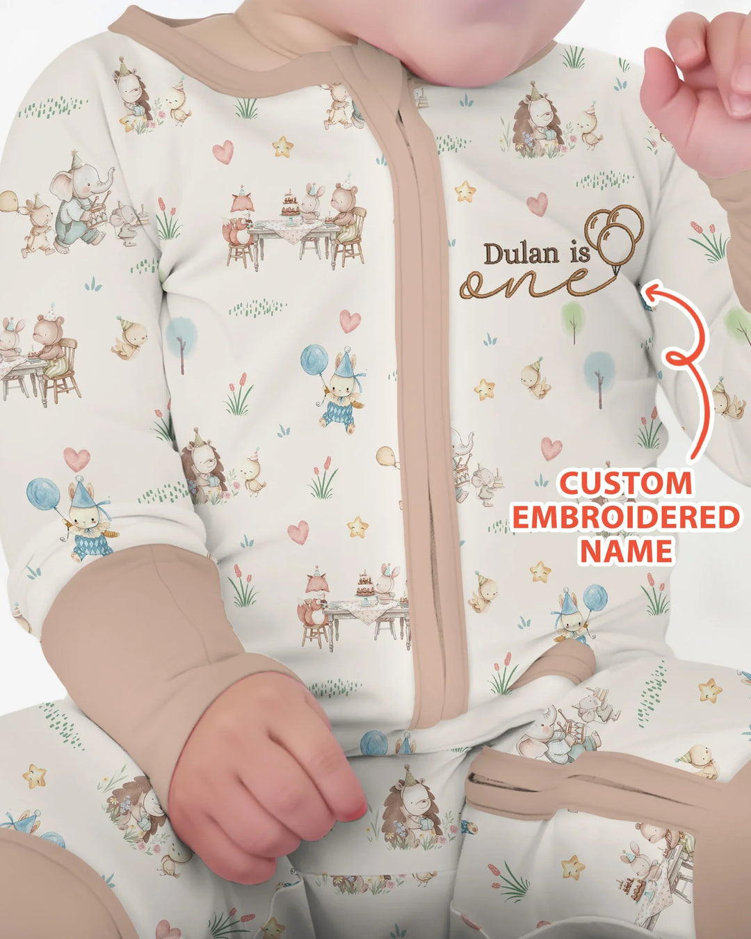 Gerippte Babykleidung mit individuellem Foto - Weich &amp; Skizzenhaft