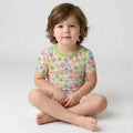 Lucky Marshmallow Cookies Bamboo Two Piece Short Sleeve Shorts Pajama Set