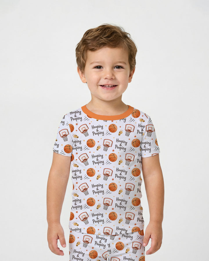 Zweiteiliges, kurzärmliges Pyjama-Set mit Marienkäfern