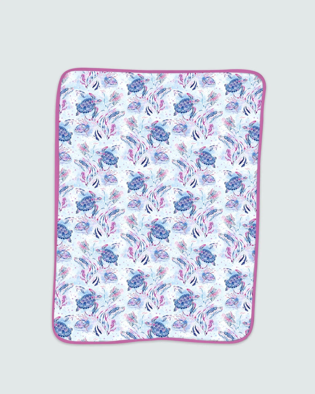 Little Turtles Family Matching Bamboo Blanket