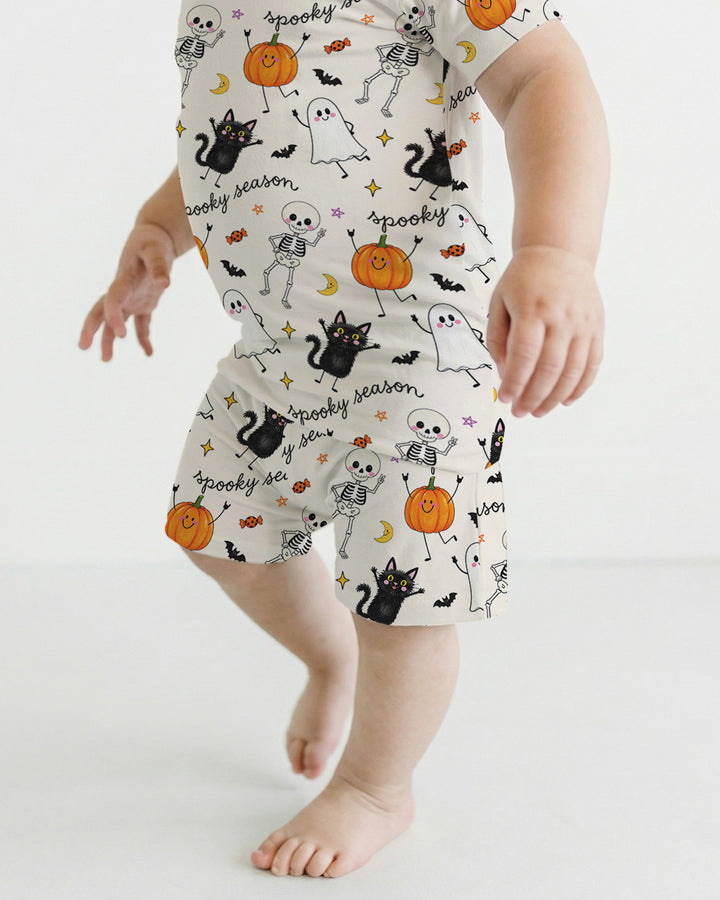 Schlafanzug-Set zweiteilig, kurze Ärmel, kurze Hose, Bambus